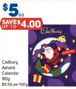 Foodland Cadbury advent calendar offer