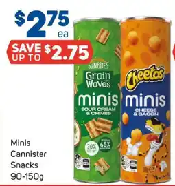 Foodland Minis cannister snacks offer