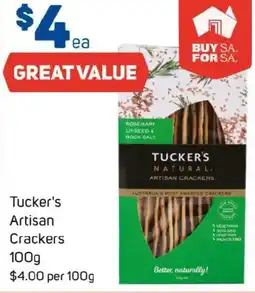 Foodland Tucker's artisan crackers offer