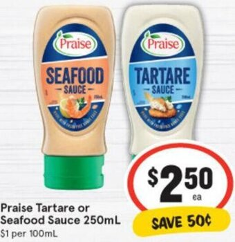 Praise Tartare Or Seafood Sauce 250ml
