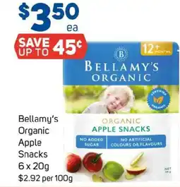 Foodland Bellamy's organic apple snacks offer