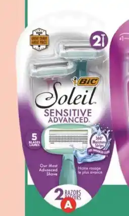 Foodland Bic soleil sensitive advanced razor offer