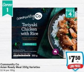 IGA Community Co Asian Ready Meal 350g offer