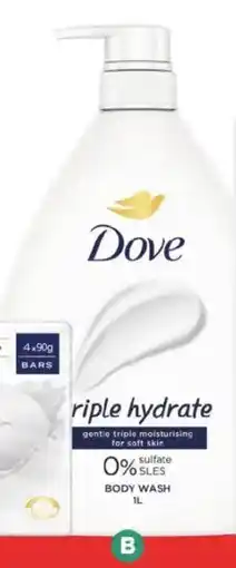 Foodland Dove body wash offer