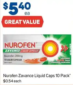 Foodland Nurofen zavance liquid caps offer