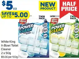 Foodland White king in bowl toilet cleaner offer