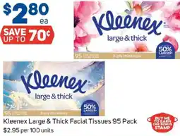 Foodland Kleenex large & thick facial tissues offer