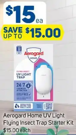 Foodland Aerogard home uv light flying insect trap starter kit offer