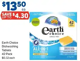 Foodland Earth choice dishwashing tablets offer