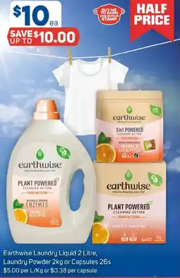 Foodland Earthwise laundry liquid, laundry powder or capsules offer