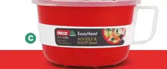 Décor microsafe easy heat noodle bowl