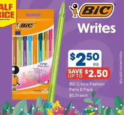 Foodland Bic cristal fashion pens offer