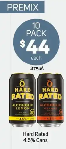 Foodland Hard rated 4.5% cans offer