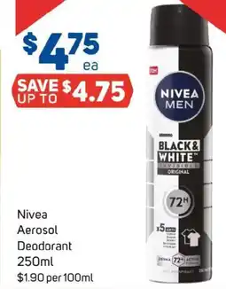 Foodland Nivea aerosol deodorant offer