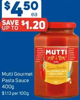 Foodland Mutti Gourmet Pasta Sauce offer