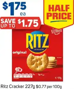 Foodland Ritz Cracker offer