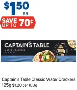 Foodland Captain's Table Classic Water Crackers offer