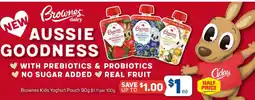 Foodland Brownes Kids Yoghurt Pouch offer