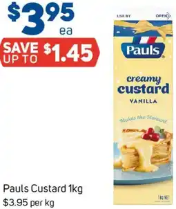 Foodland Pauls Custard offer