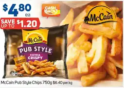 Foodland McCain Pub Style Chips offer