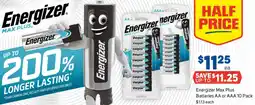 Foodland Energizer Max Plus Batteries AA or AAA offer
