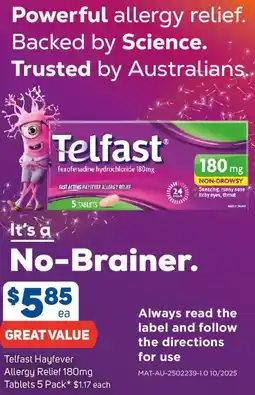 Foodland Telfast Hayfever Allergy Relief offer