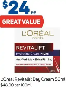 Foodland L'Oreal Revitalift Day Cream offer