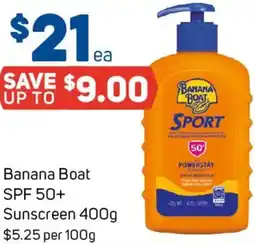 Foodland Banana Boat SPF 50+ Sunscreen offer
