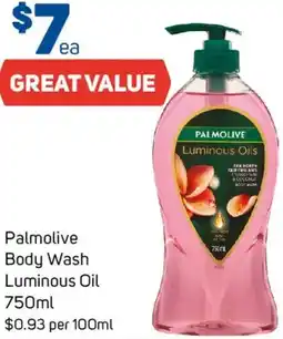 Foodland Palmolive Body Wash Luminous Oil offer