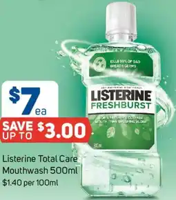 Foodland Listerine Total Care Mouthwash offer