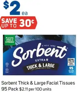 Foodland Sorbent Thick & Large Facial Tissues offer