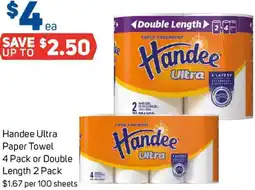 Foodland Handee Ultra Paper Towel offer
