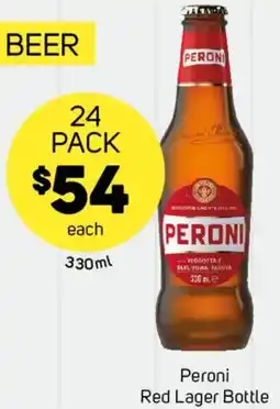 Foodland Peroni Red Lager Bottle offer