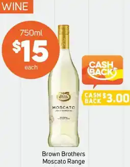 Foodland Brown Brothers Moscato Range offer