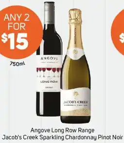 Foodland Angove Long Row Range Jacob's Creek Sparkling Chardonnay Pinot Noir offer