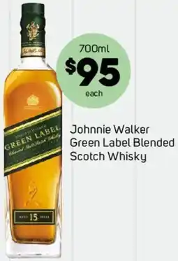 Foodland Johnnie Walker Green Label Blended Scotch Whisky offer
