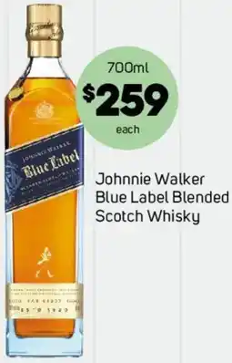 Foodland Johnnie Walker Blue Label Blended Scotch Whisky offer