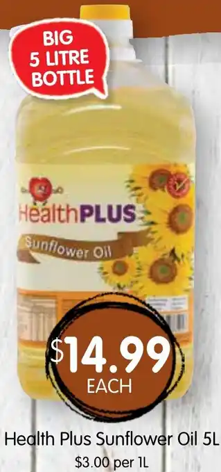 Health Plus Sunflower Oil