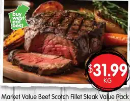 Spudshed Market Value Beef Scotch Fillet Steak offer