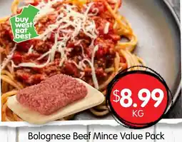 Spudshed Bolognese Beef Mince offer