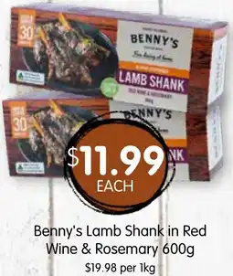 Spudshed Benny's Lamb Shank in Red Wine & Rosemary offer