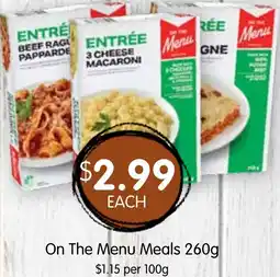 Spudshed On The Menu Meals offer