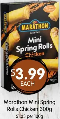 Spudshed Marathon Mini Spring Rolls Chicken offer