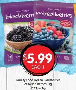 Spudshed Quality Food Frozen Blackberries or Mixed Berries offer