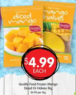 Spudshed Quality Food Frozen Mango Diced Or Halves offer