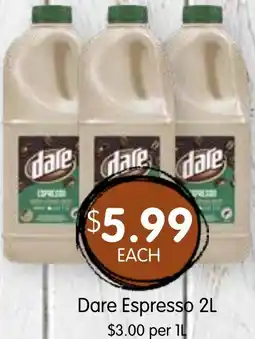 Spudshed Dare Espresso offer