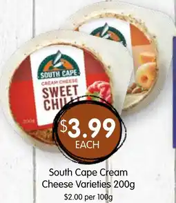 Spudshed South Cape Cream Cheese Varieties offer