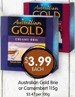 Spudshed Australian Gold Brie or Camembert offer