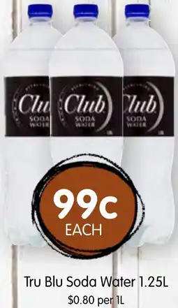 Spudshed Tru Blu Soda Water offer