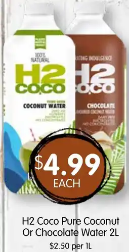 Spudshed H2 Coco Pure Coconut Or Chocolate Water offer